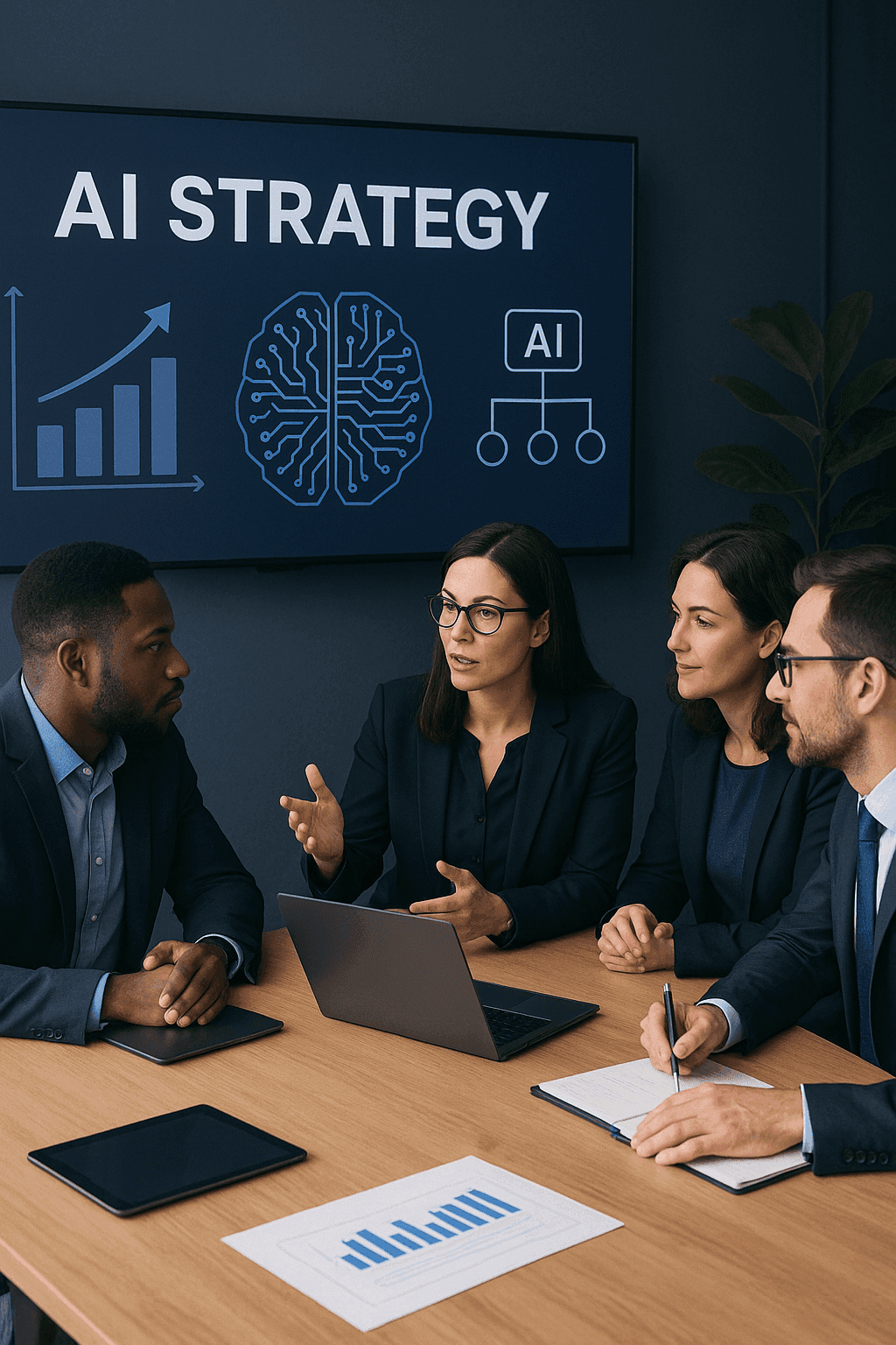 AI strategy consulting session